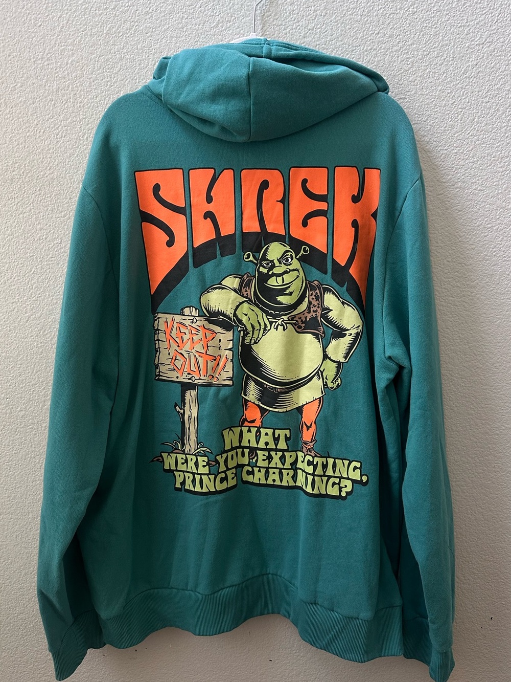 Shrek Graphic Hoodie Teal Green Dreamworks unisex XXL
